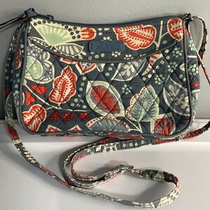 Vera Bradley Small Orange and Gray Purse